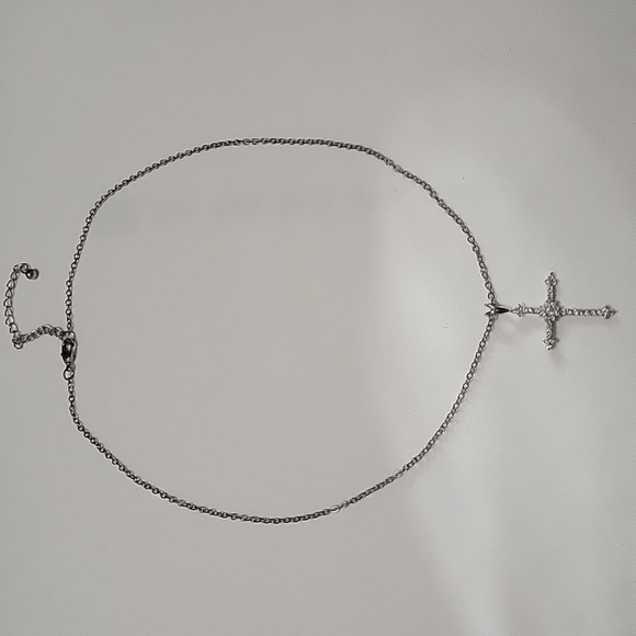 Diamond Cross Necklace - Picture 2 of 8